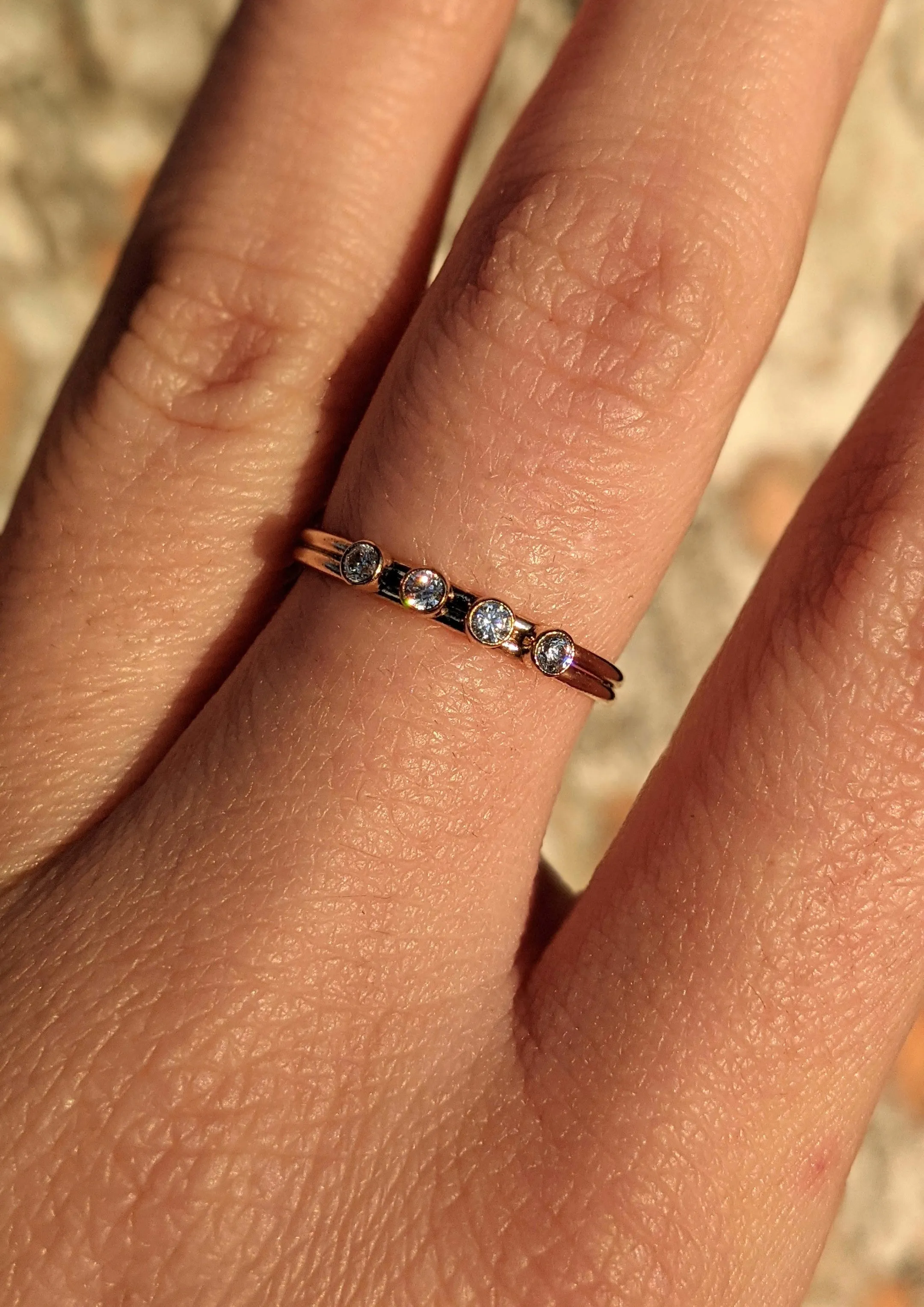 Lillian Gold Filled Quattro CZ