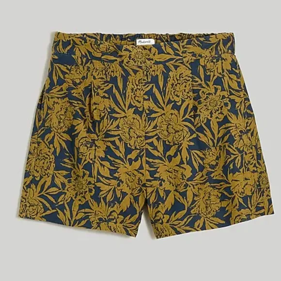Madewell Clean Pull-On Shorts in 100% Linen Size Small