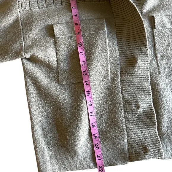 Maeve by Anthropologie Knit Sweater Cardigan Jacket - Neutral Beige, Size Medium