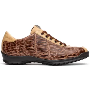 Marco Di Milano Saulo Orix Exotic Ostrich and Alligator Casual Sneakers