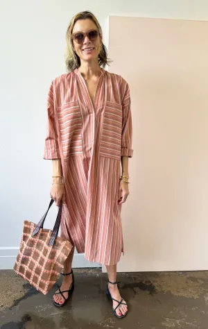 Mauve stripe caftan-last few