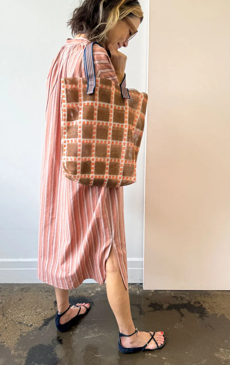 Mauve stripe caftan-last few