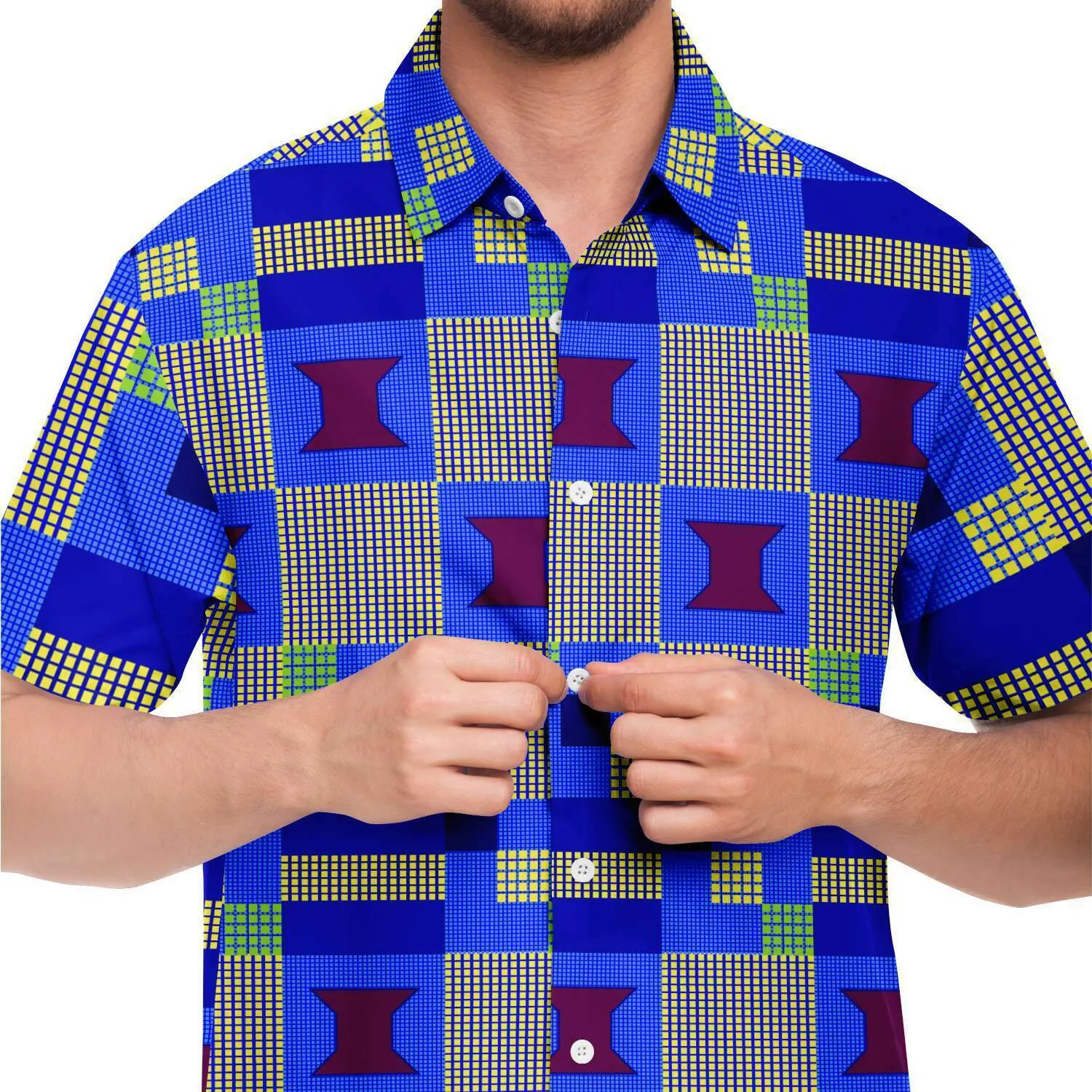 Maye African Print Short Sleeve Shirt