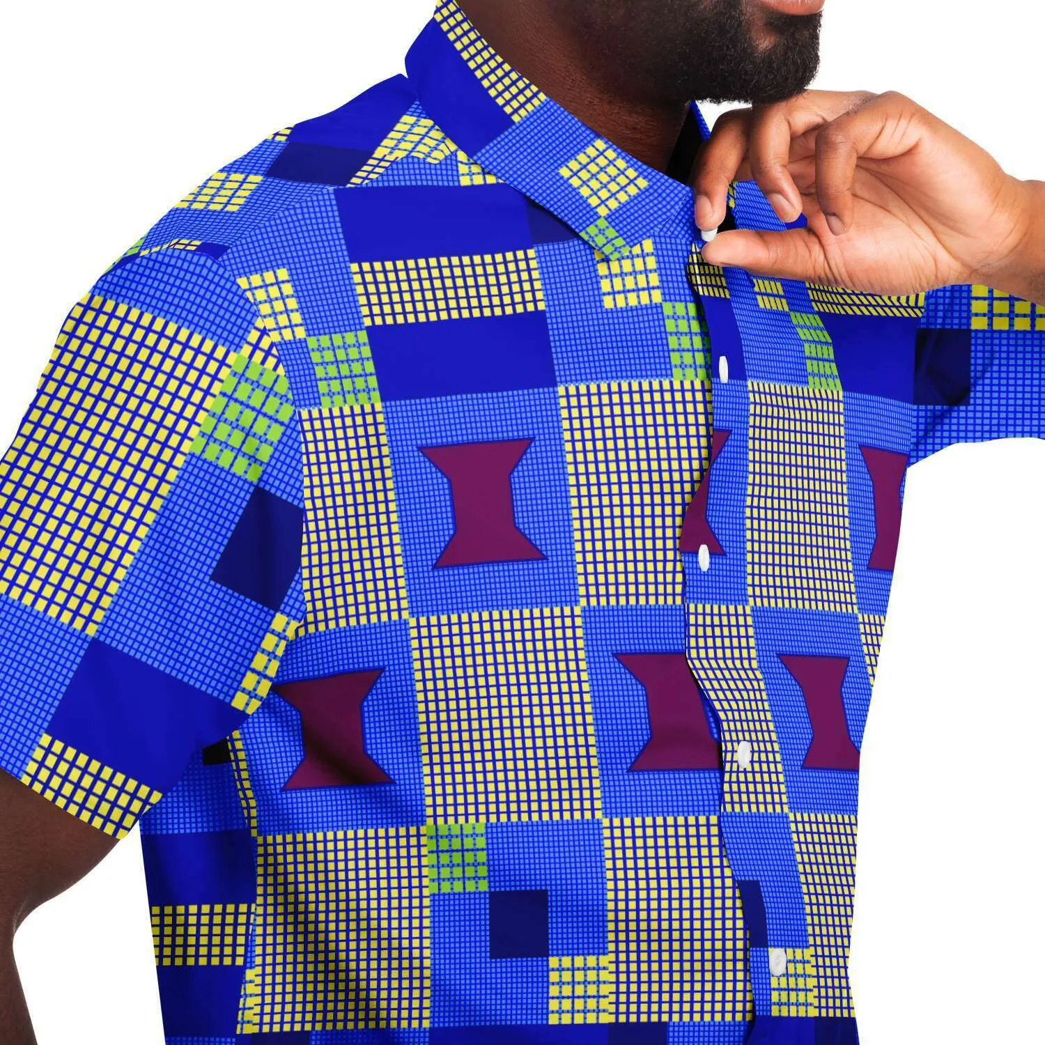 Maye African Print Short Sleeve Shirt