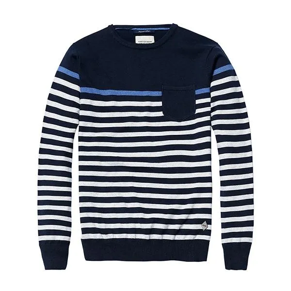 Men's Fashion Pocket Pullover Sweater