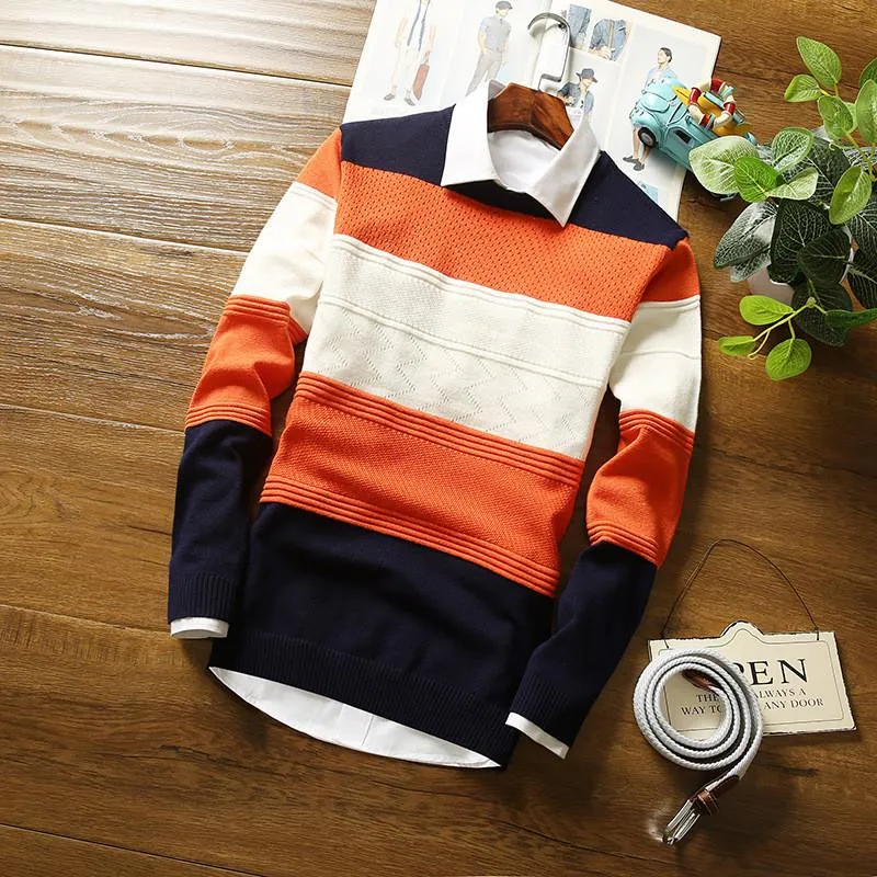 Men's Round Collar Sweater