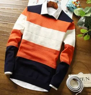 Men's Round Collar Sweater