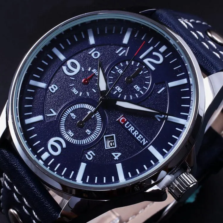 Men's Slick And Sharp Wrist Clock