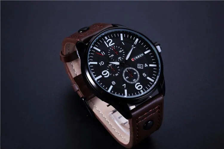 Men's Slick And Sharp Wrist Clock