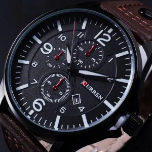 Men's Slick And Sharp Wrist Clock