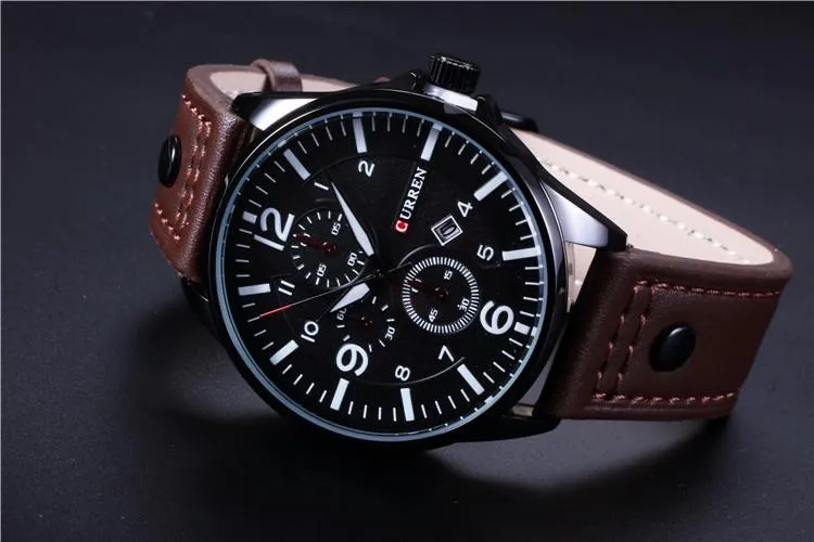 Men's Slick And Sharp Wrist Clock