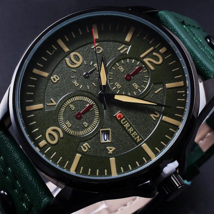 Men's Slick And Sharp Wrist Clock