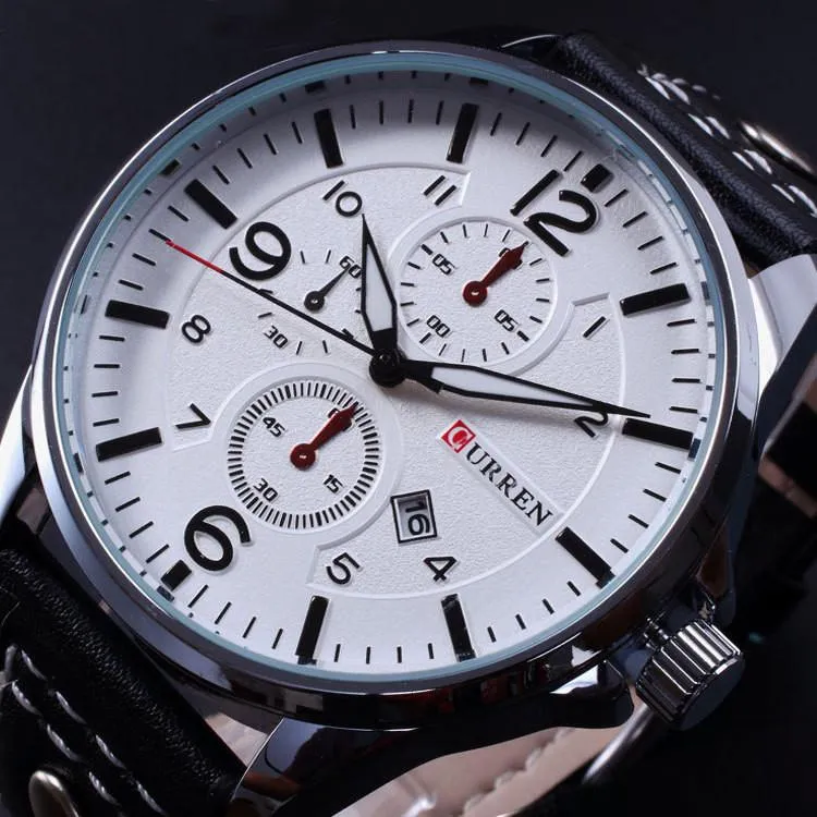 Men's Slick And Sharp Wrist Clock