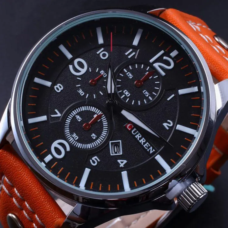 Men's Slick And Sharp Wrist Clock