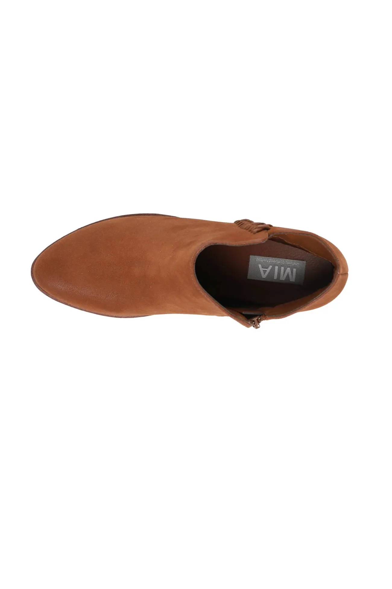 Mia Lasso Ankle Bootie-Cognac