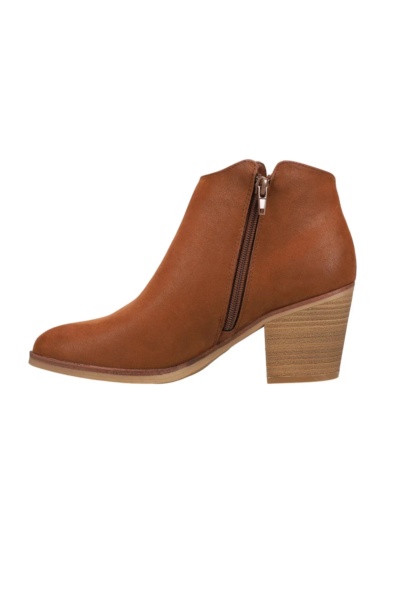 Mia Lasso Ankle Bootie-Cognac