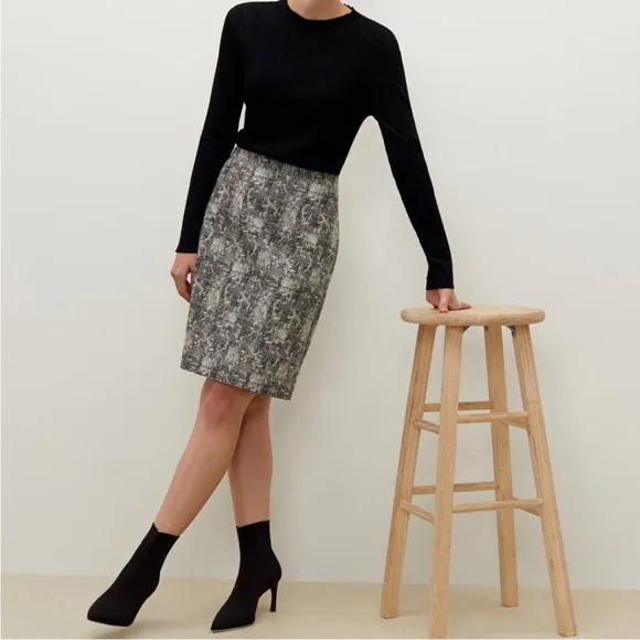 MM Lafleur NoHo Crackle Straight Pencil Skirt New Size 12