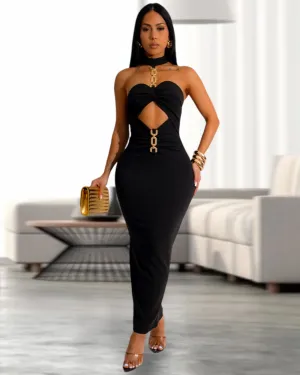 Mujer Empoderada  Maxi Dress Black