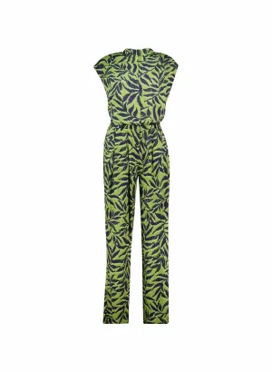 Nadine LENZING™ ECOVERO™ Jumpsuit | Green Foliage