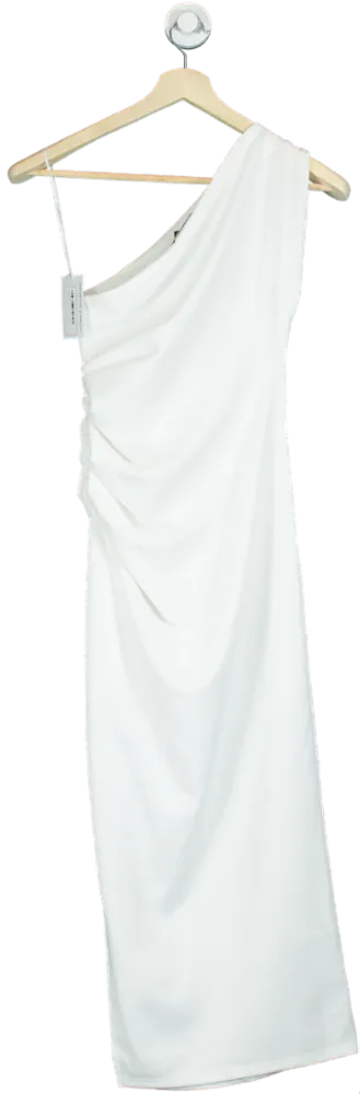 New Look White One-Shoulder Maxi Dress UK 10