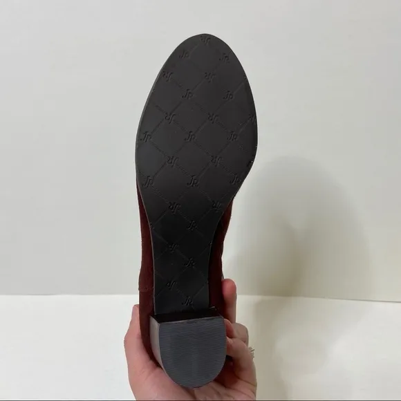 NIB Jack Rogers Marlow Suede Burgundy Booties