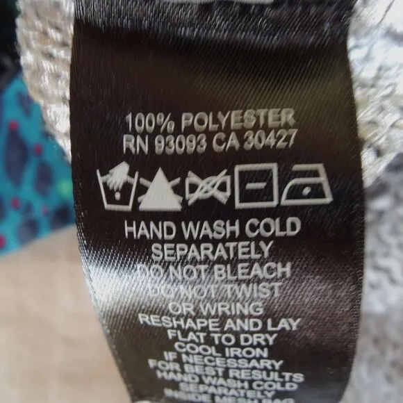 NIC ZOE Silver Cable Wave Ribbon Sweater L NWT