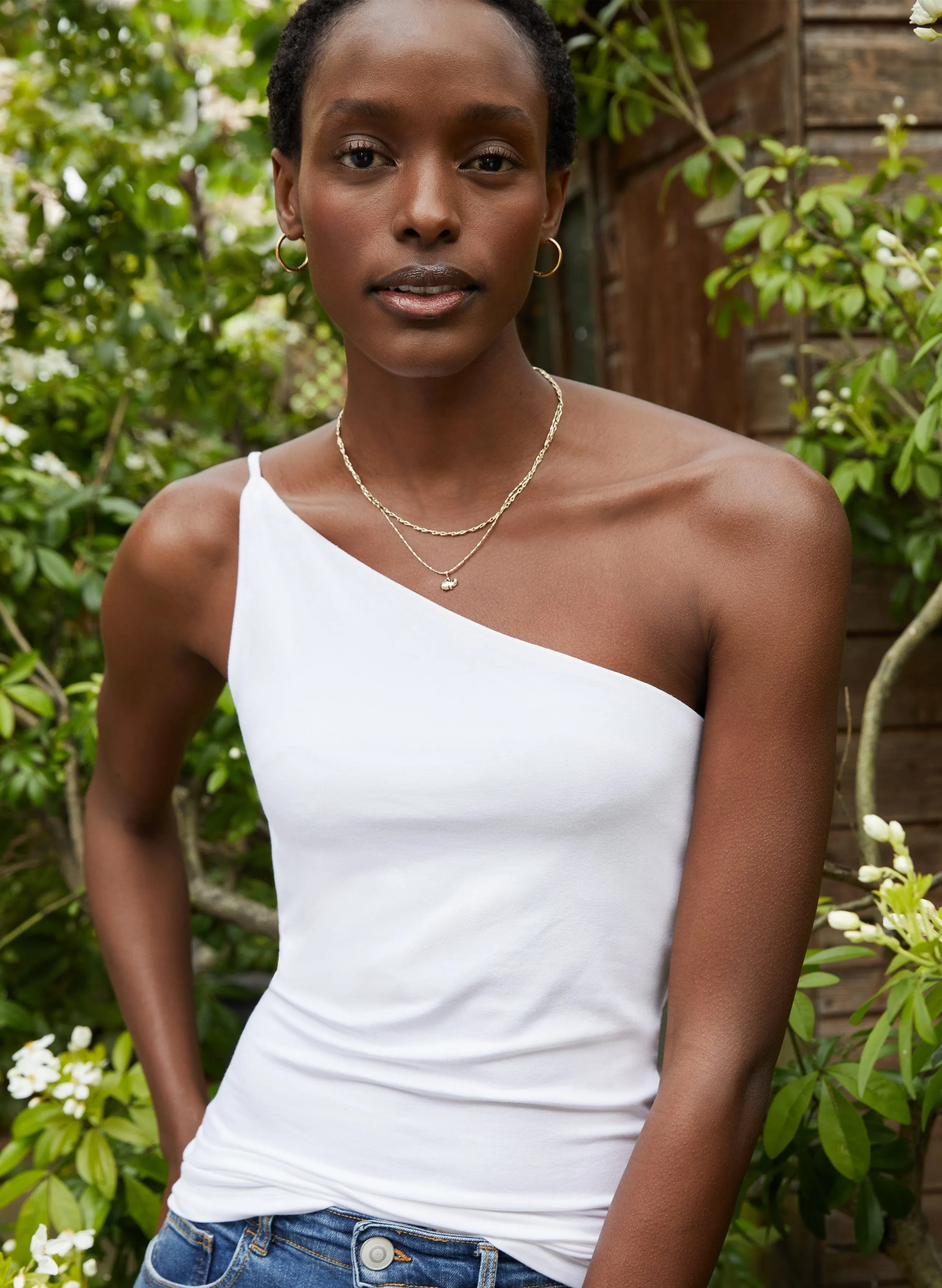 Niecy LENZING™ ECOVERO™ Top | Pure White