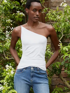 Niecy LENZING™ ECOVERO™ Top | Pure White