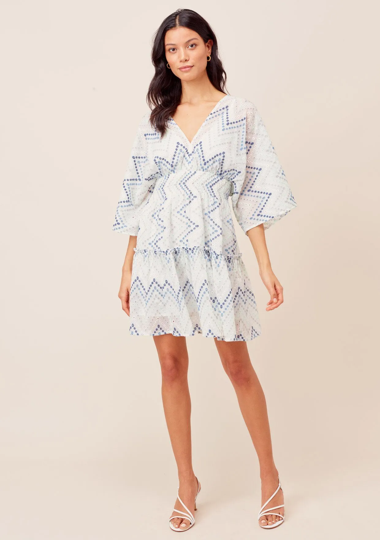 Nina Chevron Stripe Mini Dress