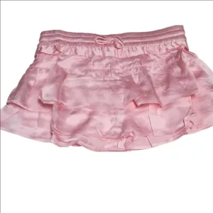 NWT Shug! Silk Ruffled Skort, size Small