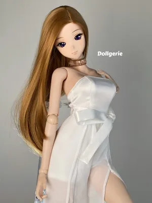 Off Shoulder White Big Bow Jumpsuit for SmartDoll