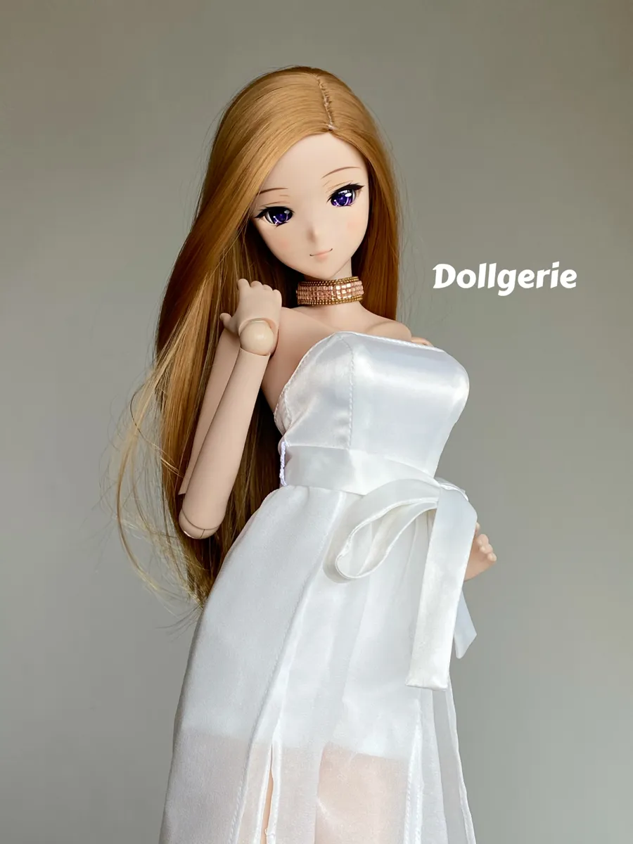 Off Shoulder White Big Bow Jumpsuit for SmartDoll