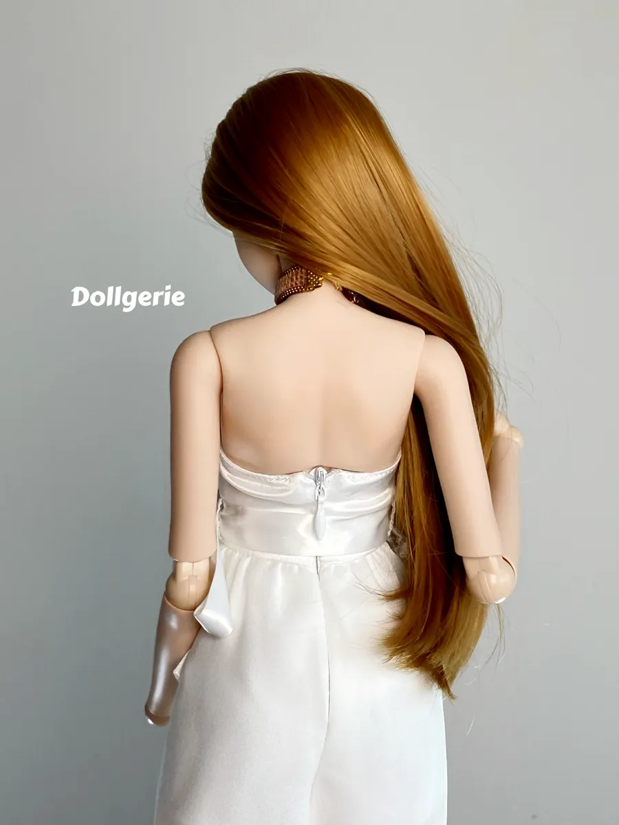 Off Shoulder White Big Bow Jumpsuit for SmartDoll