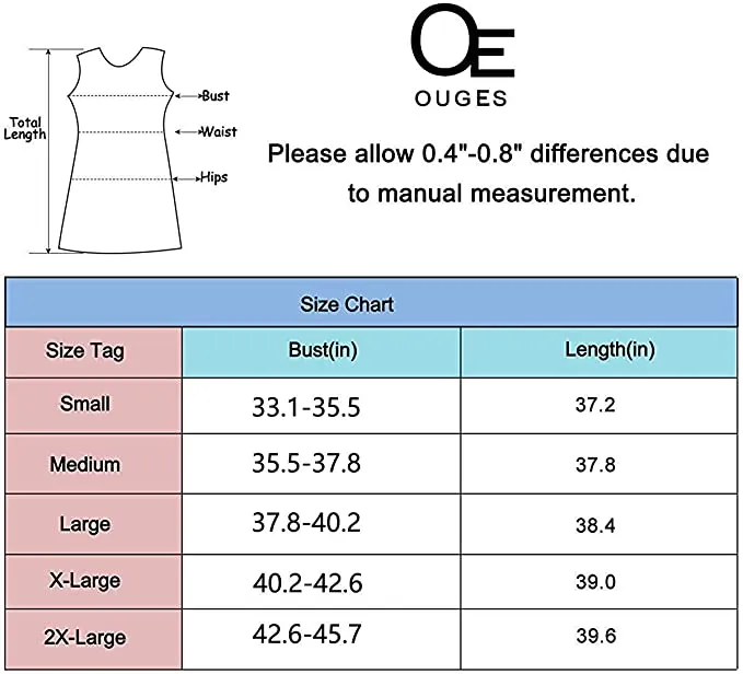 OUGES Womens Maternity Dress with Pockets Sleeveless Summer Nursing Dresses for Breastfeeding, Size Medium