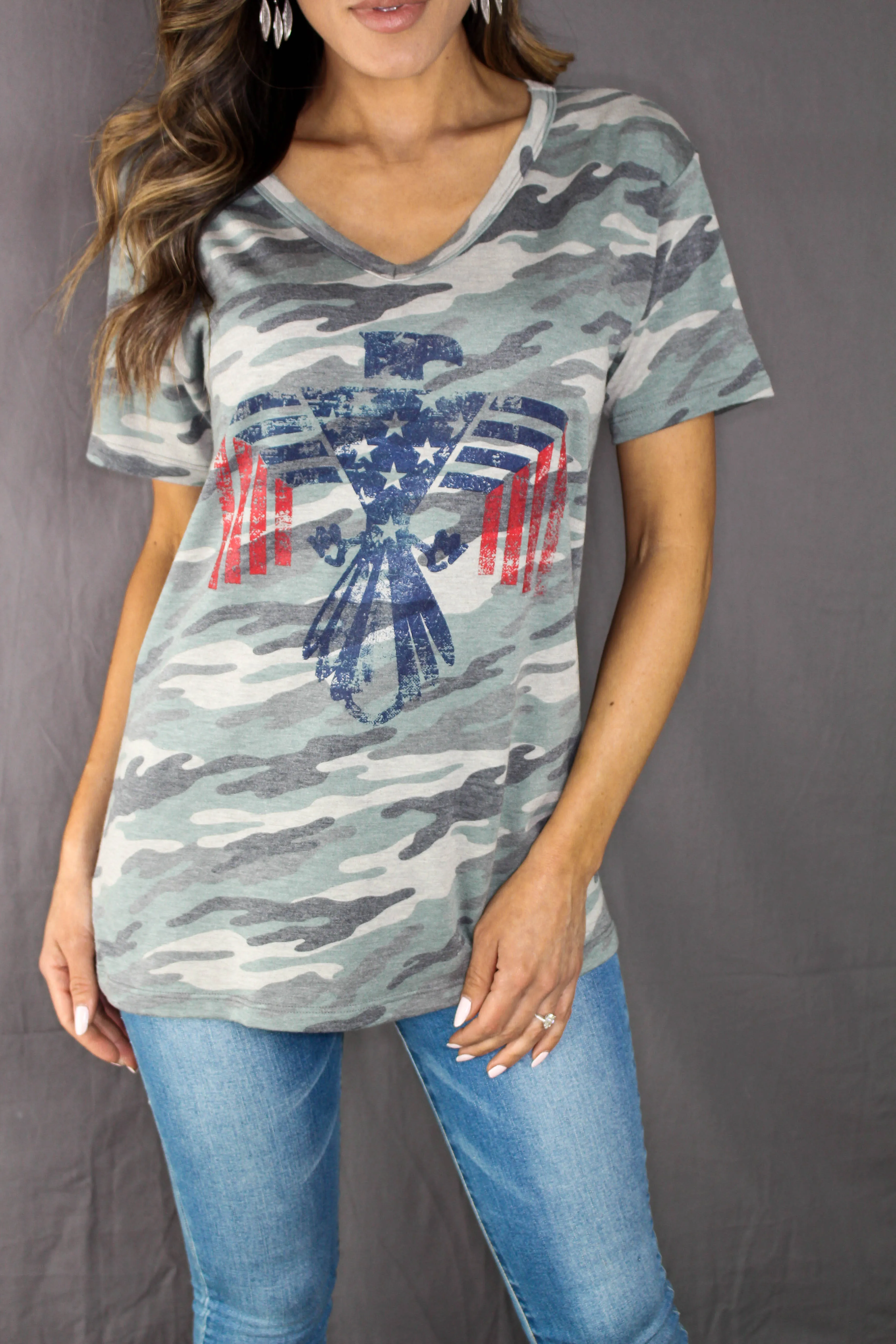 Pelham Camouflage V Neck