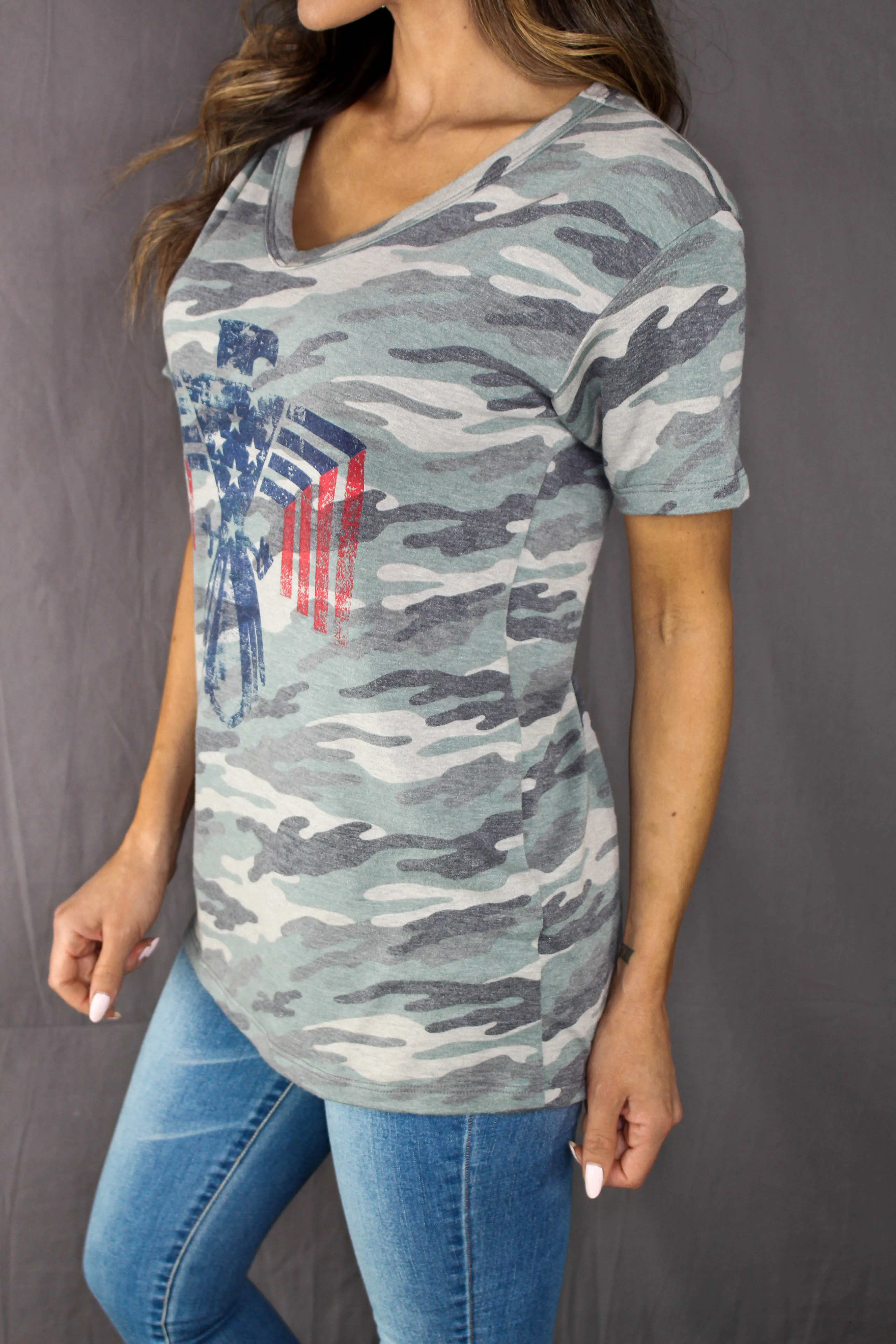 Pelham Camouflage V Neck