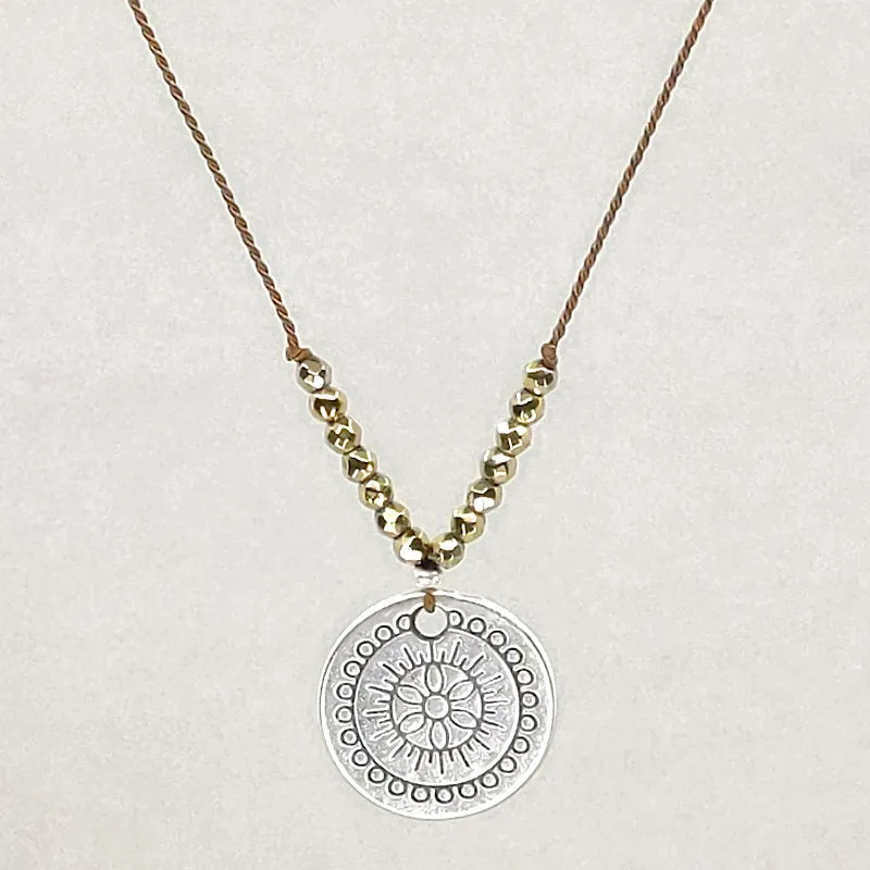 Ray of Bright Necklace, Golden Pyrite