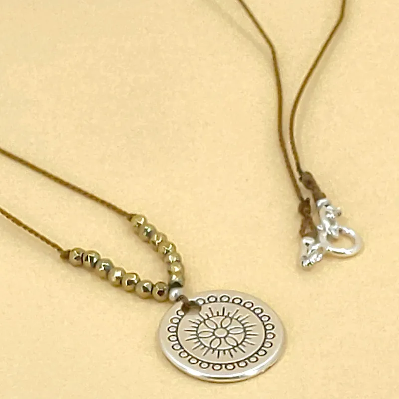 Ray of Bright Necklace, Golden Pyrite