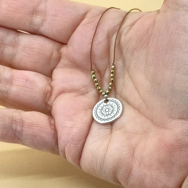 Ray of Bright Necklace, Golden Pyrite