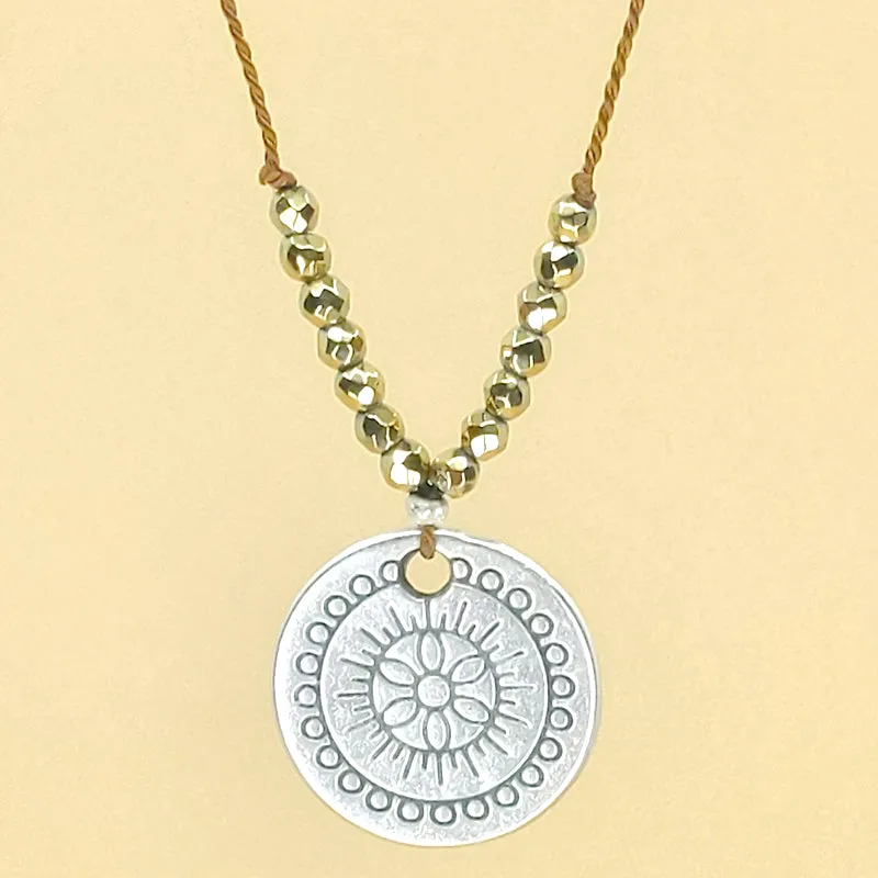 Ray of Bright Necklace, Golden Pyrite