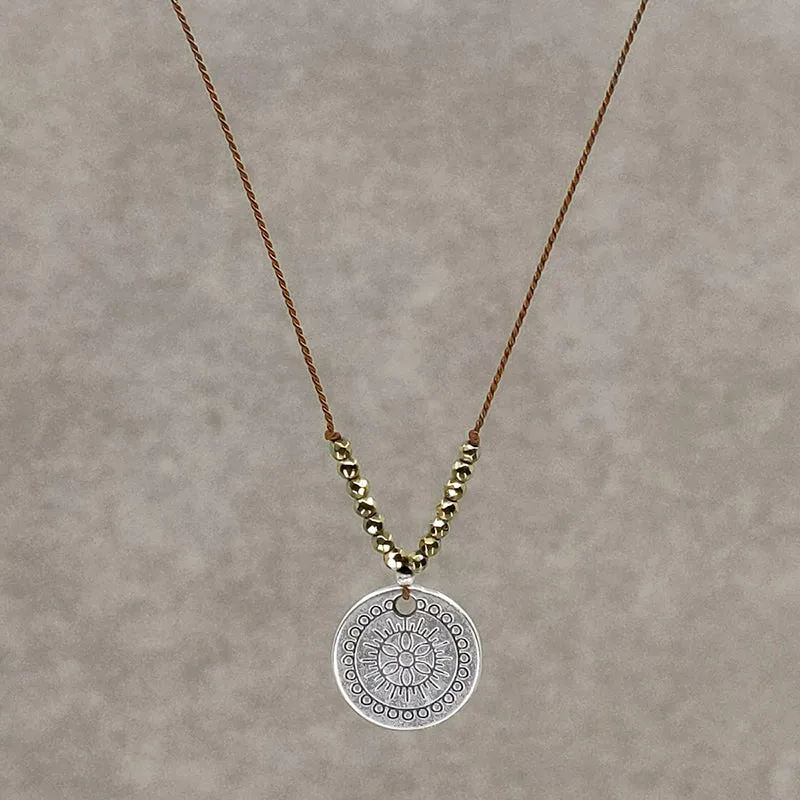 Ray of Bright Necklace, Golden Pyrite