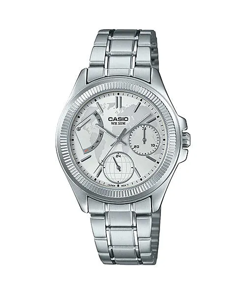 Reloj casual correa de Acero inoxidable LTP-2089D-7A2V