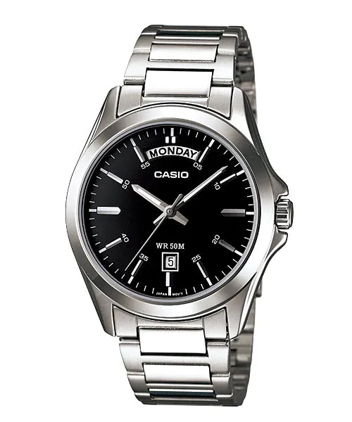 Reloj casual correa de Acero inoxidable MTP-1370D-1A1V