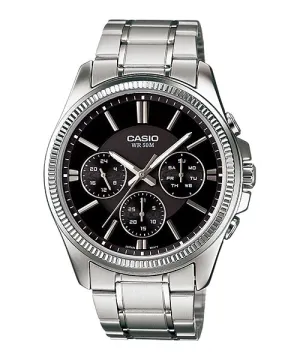 Reloj casual correa de Acero inoxidable MTP-1375D-1AV