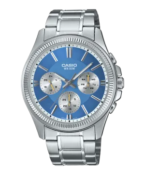 Reloj casual correa de Acero inoxidable MTP-1375D-2A2V