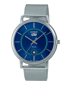 Reloj casual correa de Acero inoxidable MTP-B120M-2AV