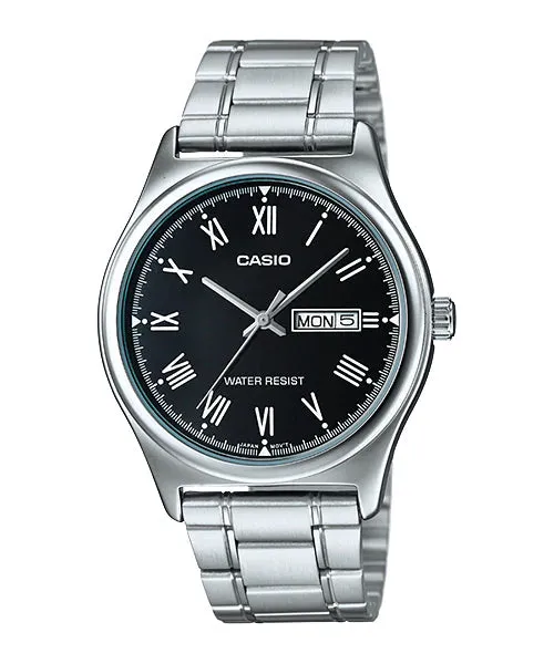 Reloj casual correa de Acero inoxidable MTP-V006D-1B