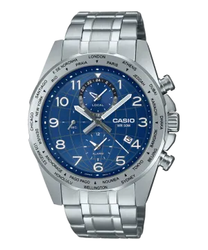Reloj casual correa de Acero inoxidable MTP-W500D-2AV