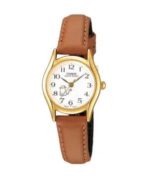 Reloj casual correa de cuero LTP-1094Q-7B8