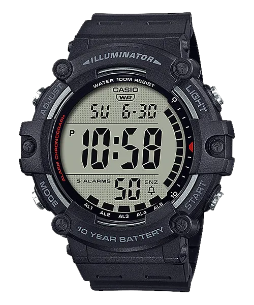 Reloj casual correa de resina AE-1500WH-1AV